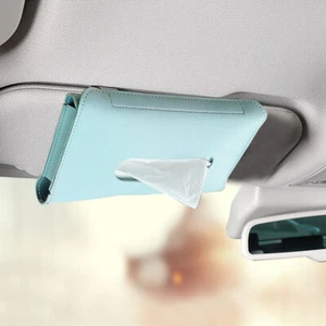 1pc Car Interior Sun Visor Tissue Box Paper Towel Case Napkin Holder - Bild 1 von 12