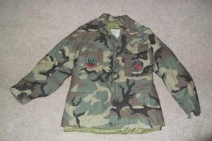 Military Field Jacket Small X-Short Vintage BDU Vietnam Reenactment Men Boys #56 - Picture 1 of 11