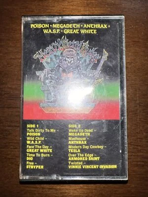 Heavy Metal Rules (Cassette, Album, 1988) WASP Megadeth Anthrax Great White Dio - Image 1 of 4