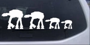 AT AT Star Wars Stick Family Car or Truck Window Laptop Decal Sticker - Picture 1 of 32