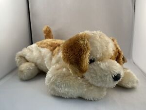Ty Classic Scraps Puppy Dog Plush White Brown Spots 16" Cream Tan Beige 2001 