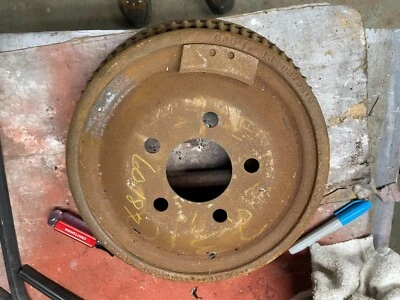 1968 dodge charger nos rear 11 x 2.5 " finned brake drum b-body needs minor fix - Image 1 of 4