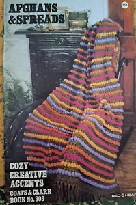 Afghans & Spreads Cozy Creative Accents Crochet patterns instruction book - Picture 1 of 3