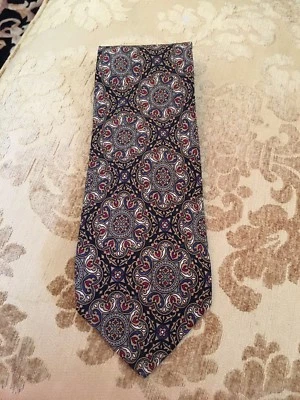 Corbata de seda negra y caqui Valentino para hombre  Foto 1 de 4