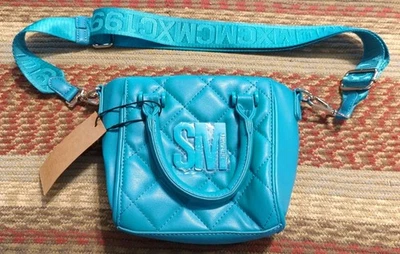 Nuevo Con Etiquetas Steve Madden BBABI Verde Azulado Bandolera Bolso Cartera  Foto 1 de 4