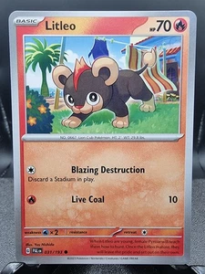 Litleo - 031/193 - Paldea Evolved - Pokemon Card - Mint/NM - Foto 1 di 1
