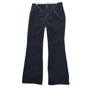 Talbots Women's Bootcut Velour Black Size 12 Flare Leg Trousers - Picture 1 of 10