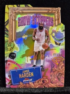 2024-25 Finest Showstoppers Gold Geometric Refractors #S18 James Harden 09/50 - Picture 1 of 2