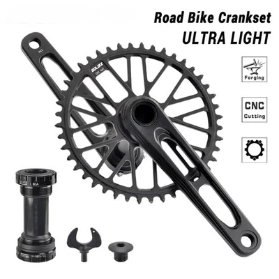 Bicycle Crankset Road Bike Cranks Arms BSA BB92 170/175mm Chainring 50-34T  - Image 1 of 4