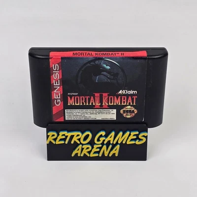 Mortal Kombat II 2 (Sega Genesis) Cartridge CLEANED & TESTED - Image 1 of 2