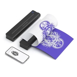 A41 Wireless Tattoo Stencil Printer Thermal Tattoo Machine w\20pcs Thermal Paper - Picture 1 of 12