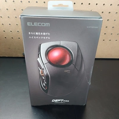 ELECOM DEFT PRO Trackball Mouse, Wired, Wireless, Bluetooth 3 Types Connection - Image 1 of 3