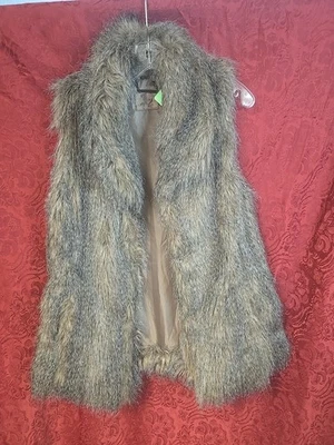 Chaleco largo de piel sintética, talla M Foto 1 de 4