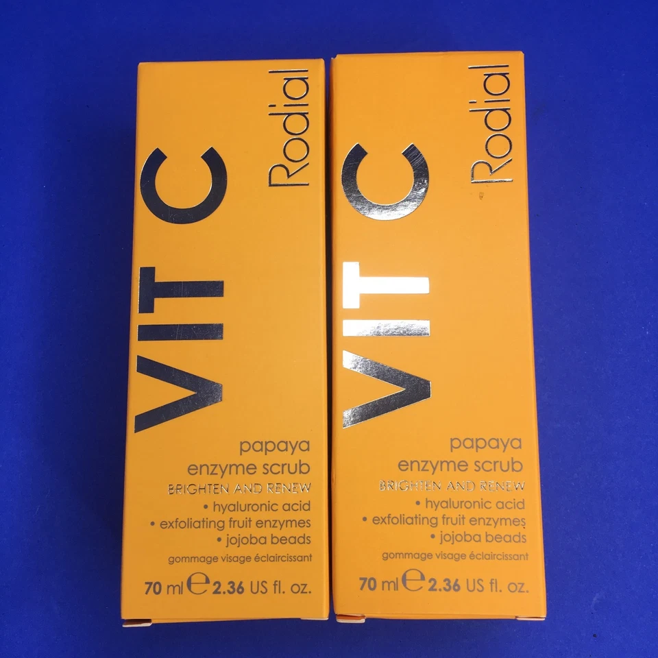 Exfoliante enzimático de papaya Rodial Vit C iluminar y renovar 2,36 oz (lote de 2) Foto 1 de 4