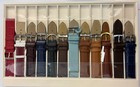 20mm  Konvolut 12 Stück Leder Uhrenarmbänder sortiert braun, blau, rot