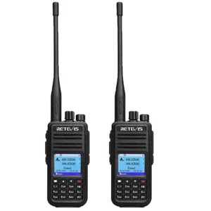 2 PIEZAS Retevis RT3S DMR Walkie-Talkies Radio Doble Banda Digital 3000CH 2000mAh - Imagen 1 de 11