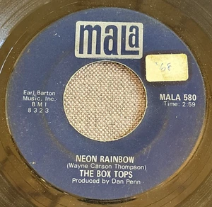 The Box Tops - Neon Rainbow / Everything I Am 7" 45 RPM Vinyl - Picture 1 of 6