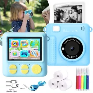2.4" HD Screen 1080P Instant Print Camera Toy Kids Digital Camera for Boys Girls - Picture 1 of 30