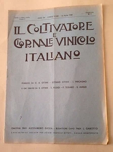 D23> Il Coltivatore e il Giornale vinicolo Italiano n.7 15 apr. 1948 G.A.Ottavi - Bild 1 von 1