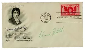 RAR!! "PARTITUR Musikgravur Entwickler" Leland Smith handsigniert FDC datiert 1948 - Bild 1 von 1