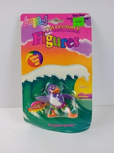 Vintage Lisa Frank Collectible Figure Figurine Penguin Surfer 2.5" 90s NEW - Picture 1 of 9