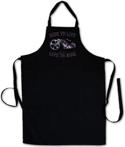 LIVE TO RIDE COOKING APRON Ride To Live Biker Rider SAMCRO Rocker Club SOA - Picture 1 of 1
