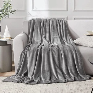 Eheyciga manta sofa mantas para gris 130x165 microfibra suave acogedora de lujo - Imagen 1 de 8