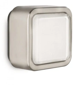 Philips Ecomoods Lámpara de Pared Lámpara de Pared Ahorro de Energía Plata Cuadrado Acero 99mm - Imagen 1 de 1