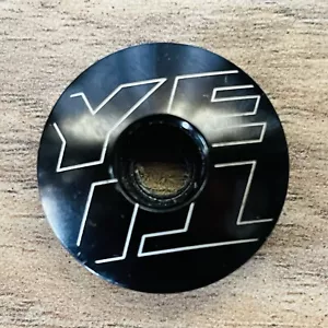 Yeti 1 1/8 Threadless Headset Top Cap Black Aluminum Black - Picture 1 of 2