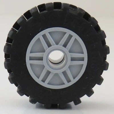 LEGO Technic-Reifen / Tire 30.4 x 14 mit Felge (4 Stück), h. blaugrau # 55981c02 - Bild 1 von 3
