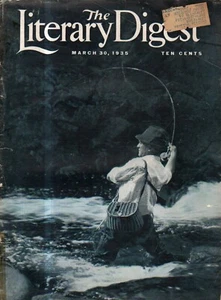 1935 Lit Digest News - March 30 - Fly Fishing; La Guardia to investigate Harlem - Picture 1 of 1