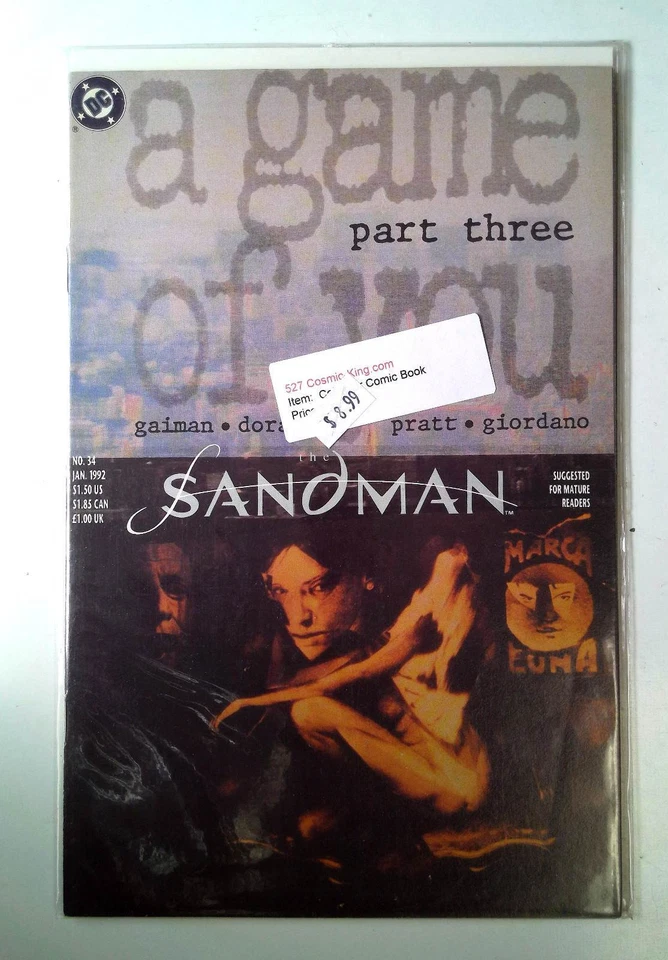 1992 The Sandman #34 Vertigo Comics VF+ 1st Print Comic Book - Image 1 of 1