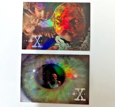 1996 TOPPS  X-Files Season 3 Paranormal Finest Card SET  X3PF1 & X3PF2 - Image 1 of 2