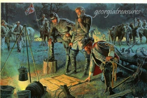 4X6 MORT KUNSTLER~LAST COUNCIL AT CHANCELLORSVILLE~CIVIL WAR - Picture 1 of 2