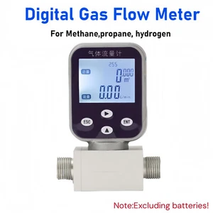 Portable Digital Gas Flow Meter Methane Propane Hydrogen Thermal Mass Flow Meter - Picture 1 of 11