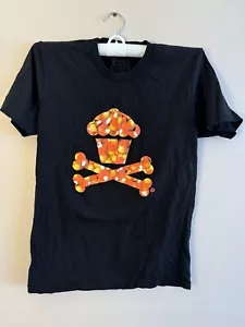 Johnny Cupcakes Candy Corn Crossbones T Shirt Size Small Vintage - Picture 1 of 4