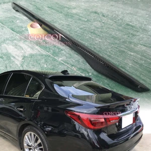 Carbon Fiber sport OEM type trunk spoiler for 2014~2022 Infiniti Q50 sedan ◎ - Picture 1 of 4