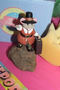 Figura Hallmark Tender Touches Pilgrim Mouse Dulce Tierra de Libertad 1988 - Imagen 1 de 4