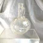  PETIT  FLACON EN VERRE GRAVE HOLLANDE 18 EME SIECLE ETAT MEDIOCRE 