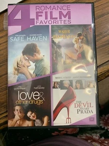 4 romance movies Safe Haven/Water 4 Elephants/Love & Other Drugs/Devil Prada - Picture 1 of 4