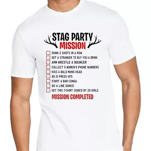 Stag Do T-Shirt Personalised Custom Printed Party Tee Funny Groom Squad Event - Picture 1 of 2