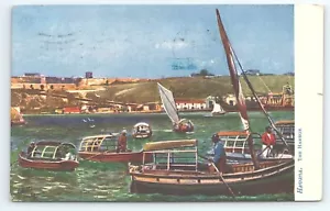 AK Tuck Oilette 2477 Havan Der Hafen Kuba um 1908 Boote - Bild 1 von 2