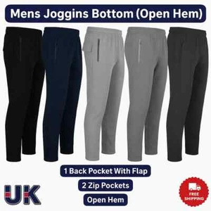 Mens Fleece Tracksuit Jogging Bottoms Joggers Casual Style Track Trousers Pants - Picture 1 of 10