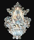 Bénitier Baroque 19x30 CM Madonna De Valderice en Céramique de Caltagirone