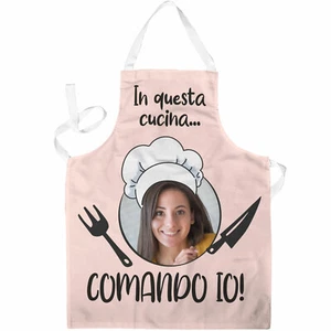 Grembiule personalizzato con foto in questa cucina comando io - Foto 1 di 1