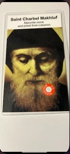 Saint Charbel Makhluf 3rd Class Relic Card - Picture 1 of 2