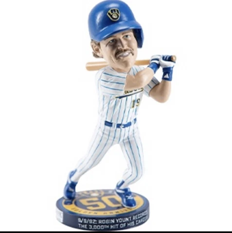 Milwaukee Brewers Robin Yount Bobblehead, New in Box Cover