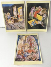 Kitchen Sink Press Postcard Lot Of 3 The Spirit 1986 Will Eisner Comic Art
