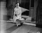 Elizabeth Cator leaving her house for her wedding to Michael Bowes- 1930s Photo