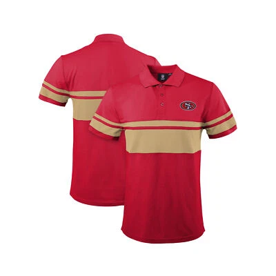 Camisa polo a rayas FOCO para hombre NFL San Francisco 49ers Foto 1 de 3